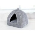 thumbnail image 1 of Large Rabbit Cave Bed Bunny Warm Tent House Small Animal Triangle Hideout For Rabbit Bunny Guinea Pig Ferret ( Grey), 1 of 4