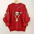 thumbnail image 2 of XEGLSBU Christmas Boys Hoodies Size 8-10 Set Children's Sweatshirt Merry Crew Neck Cute Holiday Print Pullover (3Y 10Y) 4-Red Size 6-7 Years, 2 of 3