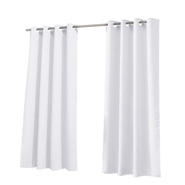 Mistaha Rideaux 2 Pcs Maison Moderne Simple Couleur Unie Tissu Occultant Extérieur Imperméable Écran Solaire Anti