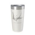 thumbnail image 1 of Lake Seminole Map Tumbler Travel Mug Insulated Laser Engraved Coffee Cup Georgia Florida 20 oz White, 1 of 1