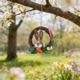 thumbnail image 4 of Gqtwoy Easter Bunny Wreath, Front Door Decoration, Festive Wall Decor, Versatile Holiday Accessory, Durable Plastic, Perfect for Easter and Thanksgiving, 4 of 6