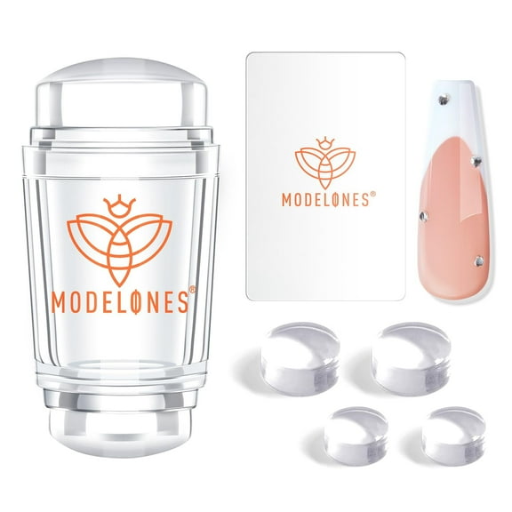 Modelones French Tip Tool- 6 Pcs Nail Stamp French Manicure Kit Suitable for DIY Together with Gel Nail Polish Art Tips Printing Tool Kit