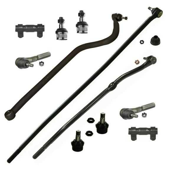 11 Pc Front Steering & Suspension Kit Drag Link Tie Rods Adjusting Sleeves Ball Joints Kit for 4WD/4x4 Models Fits select: 1998-1999 DODGE RAM 1500, 1998-1999 DODGE RAM 2500