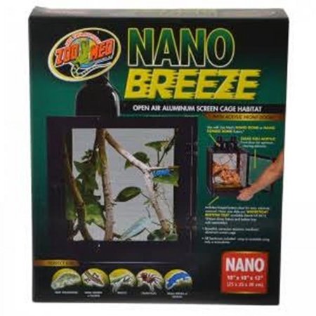 UPC: 0097612091090 | Zoo Med Laboratories 690433 10 x 10 x 12 in. Nano Breeze Alumuninum Screen Cage
