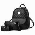 thumbnail image 1 of Mochila Back Pack Para Dama Malubero Kit 3 Piezas Negras Malu1793, 1 of 3