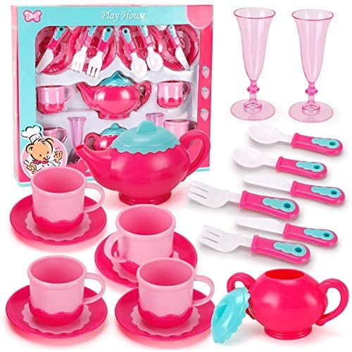 Pink Tea - Sample Size in a Miniature Tea Pot and Saucer - — Alexa K.