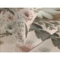 thumbnail image 3 of Ambesonne Floral Quilted Bedspread Set 3 Pcs, Spring Farmhouse Feel Floral, Queen Size, Blush Olive Green, 3 of 4