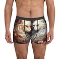 thumbnail image 1 of Fotbe Flower Cat Couple Calzoncillos Tipo Boxer con Bolsa de Soporte Total para Hombre, X-Temp Fresco, Transpirable y de Secado Rápido-Medium, 1 of 5