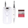 thumbnail image 1 of Portable Nail Drill Professional 30000 RPM, Rechargeable Electric Nail File Machine E File For Acrylic Nails Gel Polishing Removing, Cordless Efile With Bits Kit For Manicure Salon Home ,Easy to Use, 1 of 7