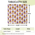 thumbnail image 2 of Halloween Pumpkin Ghost Print Elastic Tablecloth 34x34 Inch - Stretchy Fitted Washable Cover for Seasonal Table Decor, 2 of 6