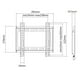 thumbnail image 2 of Soporte universal fijo OvalTech para pantallas de 23" a 42". Ovaltech Soporte para TV 23 a 42 pulg 35kg OVTV-F2342, 2 of 2