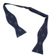 thumbnail image 2 of SummerTies Martha's Vineyard 4th of July Bow Tie - Navy, Woven Silk, Adult Tie Yourself Bow Tie, 2 of 3