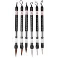 thumbnail image 1 of Calligraphy Brushes Chinese Calligraphy Brush Pen Calligraphy Brush Refillable Ink Pigment (S+M+L) 6Pcs, 1 of 5