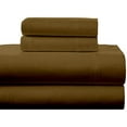 thumbnail image 3 of Taupe Solid Queen (60"x 74") Size Sleeper Sofa Bed Sheet Set - Luxury 100% Egyptian Cotton - 800 Thread Count - Fits Mattresses Up to 5" Inches Deep Pocket, 3 of 5