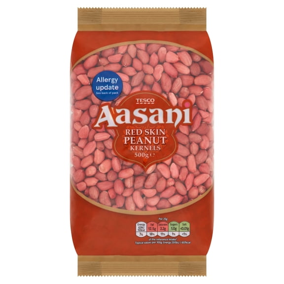 Aasani Red Skin Peanut Kernels 500G, Imported from Britain