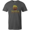 thumbnail image 1 of 9 Crowns Tees Unisex Vintage Look Halloween Witches Pumpkin T-Shirt (Trumpkin-metal, Small), 1 of 4