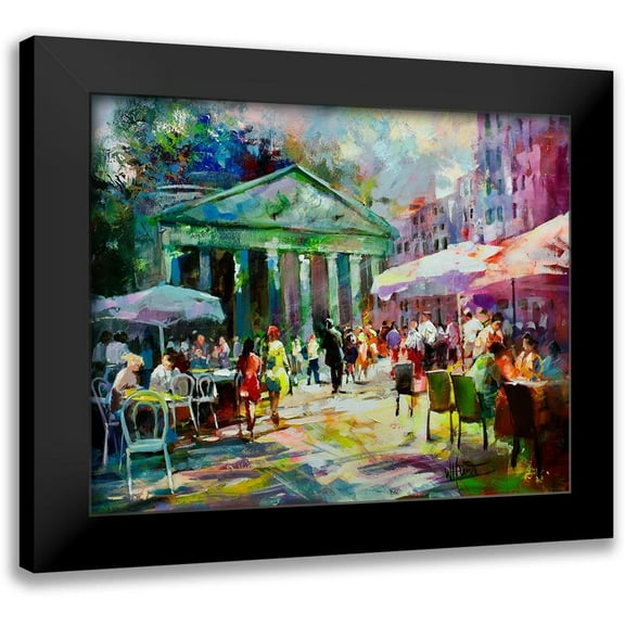 Haenraets, Willem 14x12 Black Modern Framed Museum Art Print Titled - Paris Market
