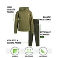 thumbnail image 2 of RBX Boys' Pants Set - 2 Piece Fleece Hoodie Sweatshirt and Hybrid Tech Jogger Pants - Casual Clothing Set for Boys (8-12), 2 of 7