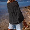 thumbnail image 5 of kaondbfi Cardigans for Elegant Women Crochet Long Sleeve Shirt Mesh Knit Tops Lightweight Summer Clothing Womens Summer Fall Fashion Bolero Shrug Tops, 5 of 6