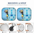thumbnail image 6 of Haiem Prague Ratter Dog In Bathtub Windshield Sun Shade: Universal Foldable 2-Piece Car Front Window Sunshade - Blocks Uv Rays, And Reduces Heat,Essential Car Accessory Small, 6 of 7