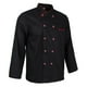 thumbnail image 1 of para proteger Unisex con Uniformes de Cocinero de Hotel de Manga Larga de - Negro, L Yinane Chaqueta de chef de manga larga, 1 of 8