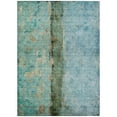 thumbnail image 2 of 9' X 12' Blue And Gold Abstract Washable Indoor Outdoor Area Rug, 2 of 5