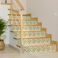 thumbnail image 4 of Mi Alma Removable Vinyl Red and Green Vintage Backsplash Tile Stickers, 24pcs, 4 of 13