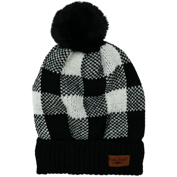Britt's Knits Buffalo Plaid Beanie Cuff Cap (Women's)