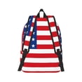 thumbnail image 3 of Daiia America Flags3 Vintage Canvas Backpack for Men and Women ,Hiking Backpack,Travel Laptop Bag for School,Large Capacity Backpack-, 3 of 8