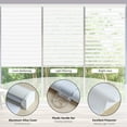 thumbnail image 4 of LUCKUP Cordless Zebra Blinds Roller Shades for Window-Dual Layer Sheer Blinds Light Control with Valance Day Night Privacy Light Filtering Fabric, 18"W x 72"H, White, 4 of 7