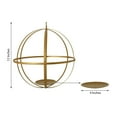thumbnail image 3 of Efavormart 13" Gold Wrought Iron Folding Ball Floral Sphere | Geometric Hanging Vase Holder, 3 of 11