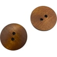 thumbnail image 4 of 50pcs 25mm (1 inch) Wood Buttons Large Natural Wooden Buttons for Sewing Children Sweater Crafts Assorted Colors Q2165 #6 Large, 4 of 5