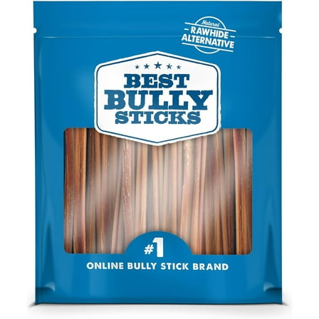 Best Bully Sticks 6 Inch Thin Bully Sticks - 24 Count (Pack of 1) - All-Natural, Easily Digestible, 100% Grass-Fed, Grain and Rawhide Free