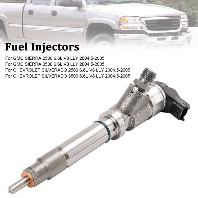 1PCS Injecteur de Carburant 0986435504 Compatible GMC Compatible Chevy 6.6L Duramax LLY 2004.5-2005
