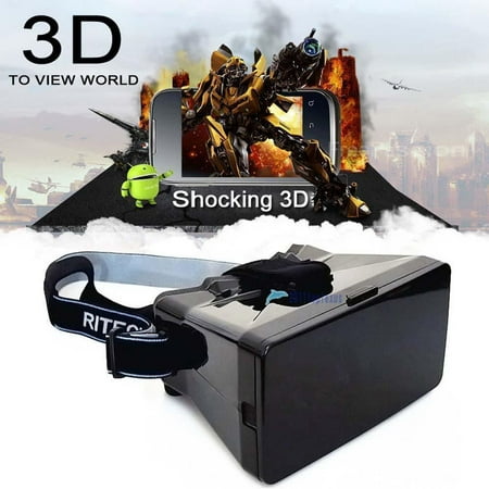 Virtual Reality 3D Headset Glasses - Play Your Best Mobile Games & 360 Movies With Soft & Comfortable New 3D Goggles Plus Special Adjustable Eye System