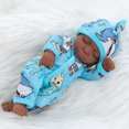 thumbnail image 2 of Adorable Poupée Bébé Peau Noire 30cm/10 Pouces - Poupée Reborn Parfaitement Mignonne et Réaliste!, 2 of 5
