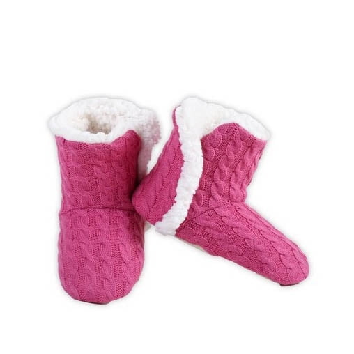 women's sherpa fleece bootie slippers
