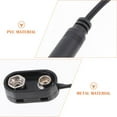 thumbnail image 3 of ELAYARD 2Pcs Music Instrument Connection Effector Battery Cable Black PVC For Musicians, 3 of 7