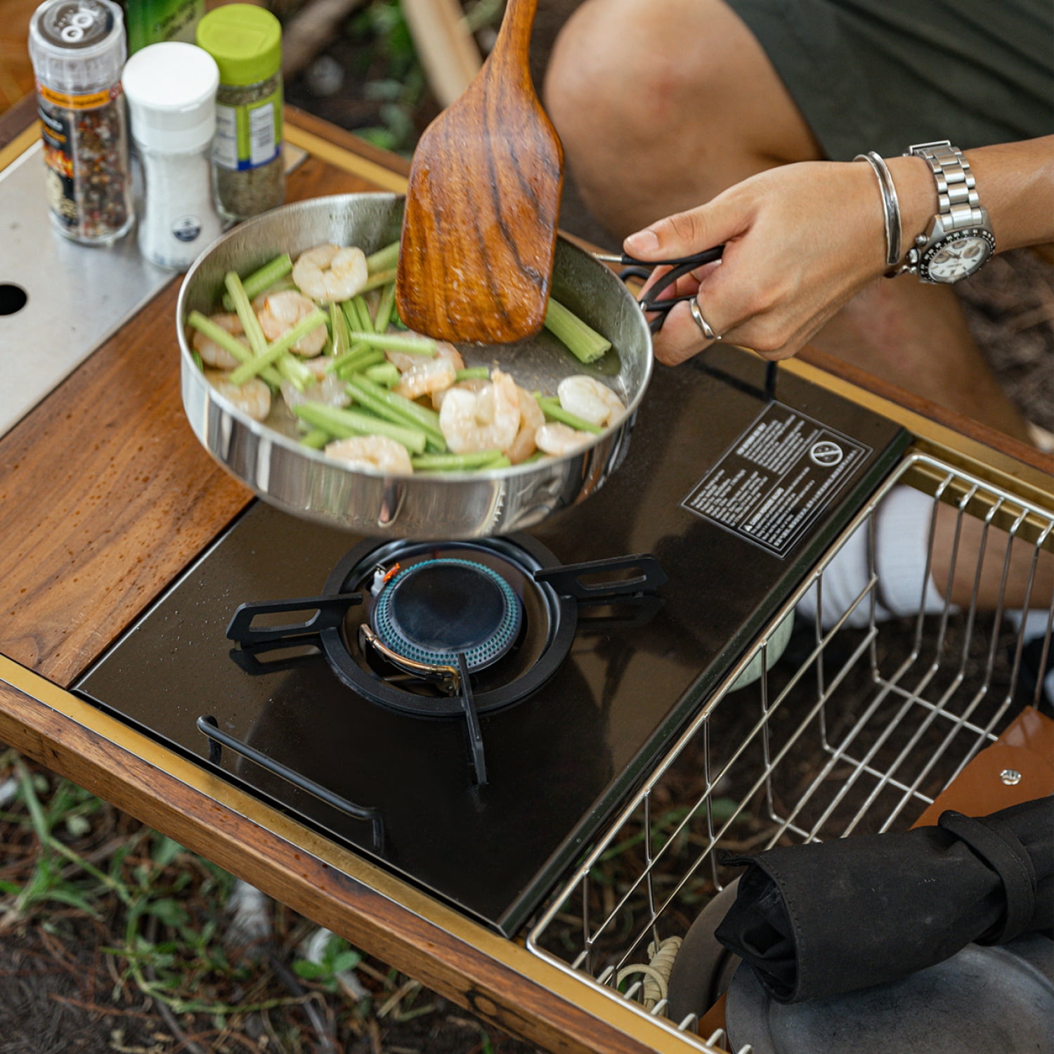 Naturehike, Portable Folding 304 Stainless Steel Gas Stove, Camping stove, outdoor stove, 4000W High Firepower, IGT gas stove.