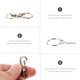 thumbnail image 3 of GOOHOCHY 60 conjuntos de broches de acero de acero inoxidable anillos de llave de bricolaje de langosta Accesorios, 3 of 7