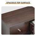 thumbnail image 5 of Topcobe Brown Chest of Drawers, Particleboard with Melamine Laminate Finish, 66*40*91cm, 3+2 Drawers, Matte Gold Handles, Chest of Drawers, Closet Organizer, 5 of 10