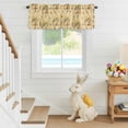 thumbnail image 6 of Valance Curtains for Kitchen Windows Retro Easter Rabbits Yellow Flower Rod Pocket Valance Watercolor Plant Short Window Curtain Topper for Bedroom Living Room Bathroom 42x12in,1&nbsp;Panel, 6 of 9