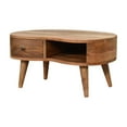 thumbnail image 3 of Artisan Furniture Solid Wood Mini Oak-ish Wave Coffee Table, 3 of 10