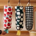 thumbnail image 4 of Flower Pattern Garbage Bag Storage Holder Collapsible Fabric Storage Dispenser Garbage Bag Organizer for Home, 4 of 8