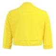 thumbnail image 4 of XIAfhje Cropped Blazers for Women 3/4 Sleeve Suit Half Sleeve Open Front Casual Work Office Jacket Coat Clearance, 4 of 4