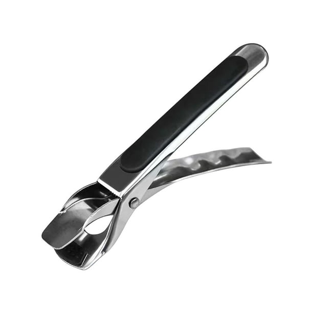 Pinza Antiescaldaduras de Acero Inoxidable para Cocina: Pinzas Multifuncionales para Levantar Tazones y Platos con Agarre Antideslizante y Mango Ergonómico para Una Extracción Segura de Los Platos.