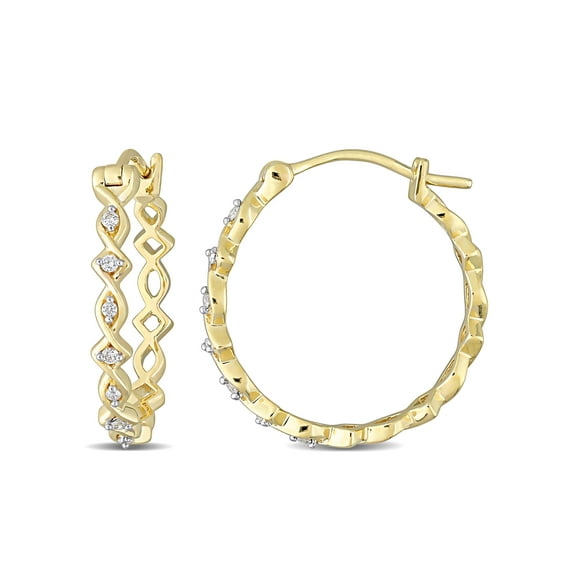 Everly Women's Diamond 10k Yellow Gold Earrings