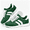 Green, variant on Women's Green Striped Platform Sneakers, Lightweight Soft Sole Casual Walking Shoes, Lace Up Low Top Retro Trainer Sneakers for Daily Wear