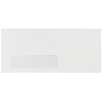 JAM Paper #10 Business Commercial Window Envelopes, 4 1/8 x 9 1/2, White, 100 per Pack