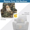 thumbnail image 4 of Yuyamidu Camo Reclining Chair Covers 4 Pieces Hunting Reindeer Stretch Recliner Couch Protector with Elastic Edge Easy to Install Recliner Couch Covers Gift for Holiday, 4 of 8
